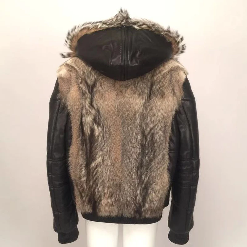 Куртка мужская зимняя из искусственной кожи теплая K29A |