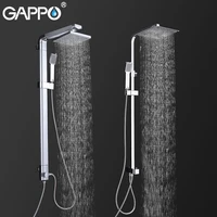 gappo bathroom shower faucets bath shower system wall mounted faucet mixer tap rain shower set waterfall abs panel massage