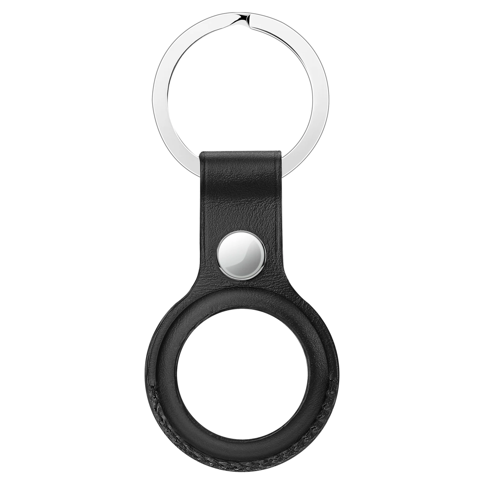 

Leather Protective Sleeve For Air Tags Location Tracker Ring Buckle Cover Anti-fall Case For Apple Airtags Anti-lost Keychain