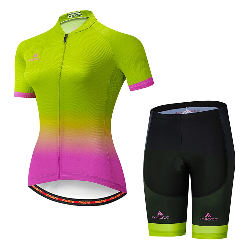 

MILOTO 2021 Women Summer Short Sleeve Cycling Jersey Bicycle Road MTB Bike Shirts Outdoor Sports Ropa Ciclismo Bike Clothing