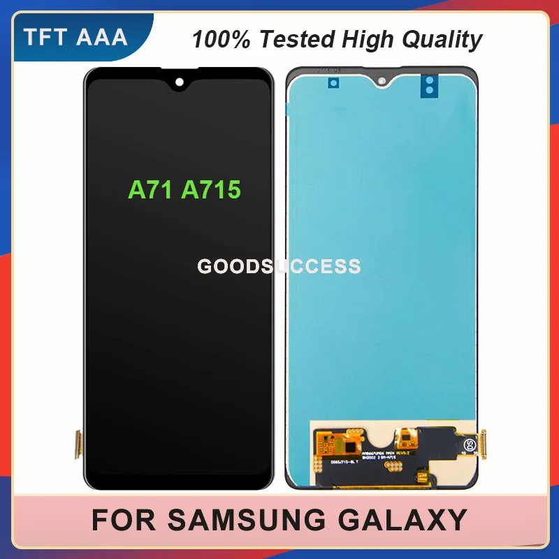 

6.7‘’ For Samsung Galaxy A71 A715 Lcd A715FD A715F A715D A715F/DS LCD Display Touch Screen Digitizer Assembly Free Tool