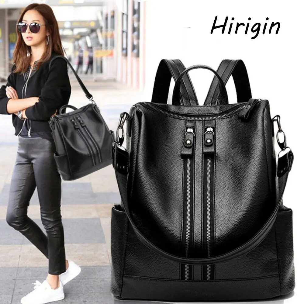 

2020 New Fashion Woman Backpack High Quality Youth PU Leather Backpacks for Teenage Female Shoulder Bags for students workers