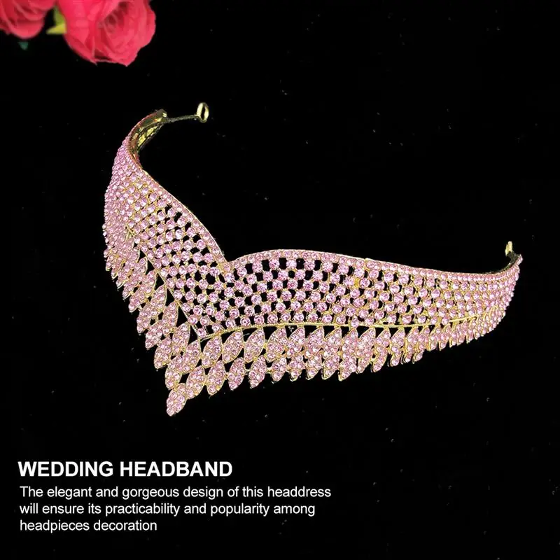 

1pc Bridal Alloy Crown Woman's Retro Styled Headband Birthday Wedding Headdress