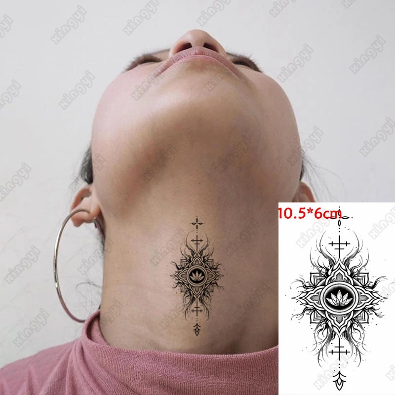 Переводная татуировка с рисунком Диабло волк Лев крест тотем старое школьное