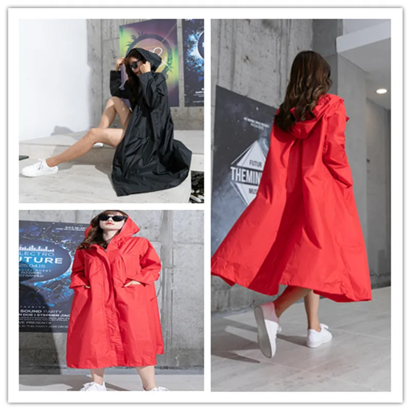 Длинный тонкий Воздухопроницаемый плащ женский/женский мужской дождевой Пончо