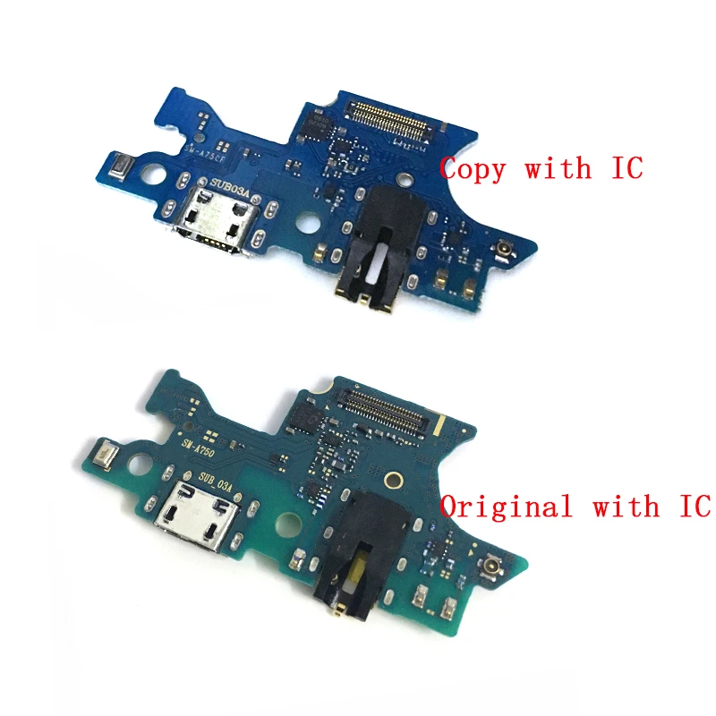 10 шт. USB порт для зарядки док станция гибкий кабель Samsung Galaxy A7 2018 A750 часть