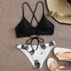 2021 летний купальник женский сексуальный бикини с цветочным принтом комплект из двух предметов, купальник с завязками для Юбка-брюки для девочек, многослойная юбка-пачка купальник