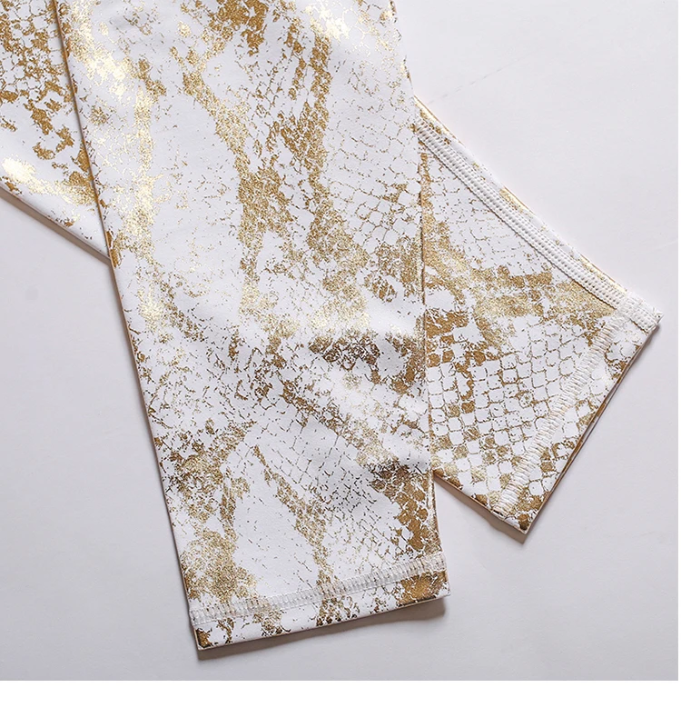 Женские леггинсы с высокой посадкой эффект металлик | Спорт и развлечения