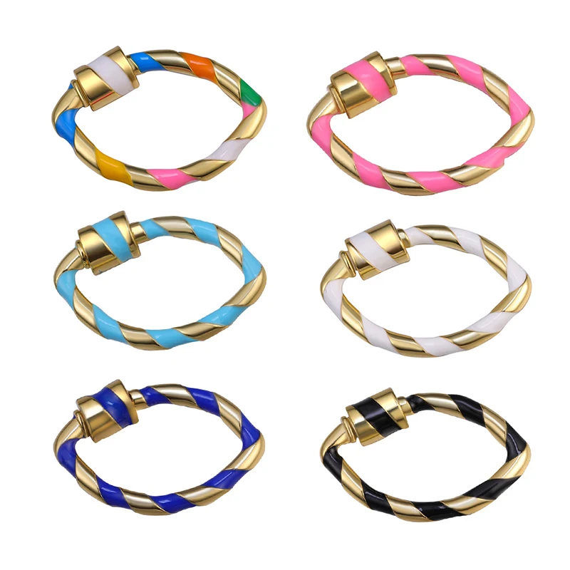 Juya DIY застежки для болтов эмалированные медальоны с подвеской винтовые рукоделия