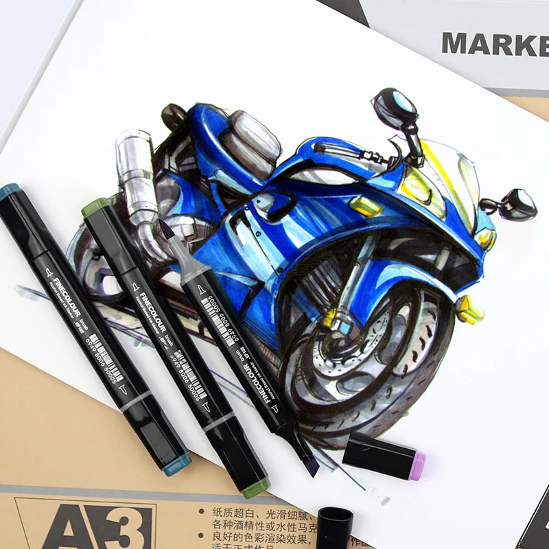 FINECOLOUR блок для заметок 32 K/A3/A4 Sketchbook маркер книга 16/25 листов Профессиональный/Junior Art Рисование ноутбука notieboek