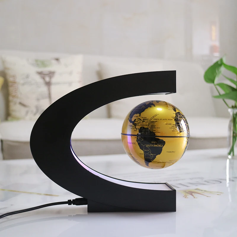 Крутой светильник ing украшение для офиса и дома земной шар лампа магнитная левитация Глобус ночной Светильник плавающий карта мира шар лампа