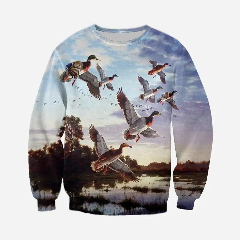 

Drop Shipping Animal Duck 3D All Over Printed Hoodies Clothes Men Fashion Sweatshirt / Zip Hoodie Unisex Casual Pullovers