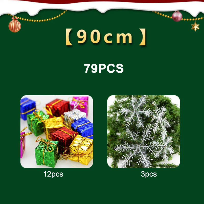 

Newly Table Xmas Tree Mini Christmas Pine Tree Set with LED String Lights Ornaments Home Holiday Gift Decoration CLA88