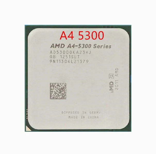AMD A4 5300 3 4G L2 1 M Dual core soquete FM2 A4-5300 CPU 65W Dual-Core A4-Series (100% рабочий бесплатная доставка) |