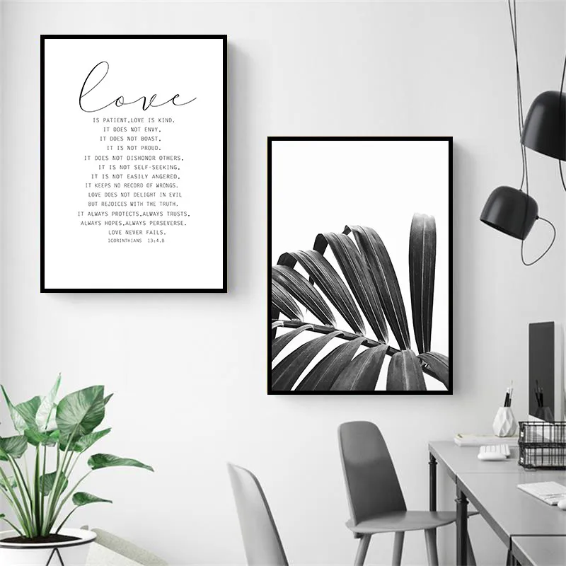 Черный белый цвет Лошадь Wall Art Холст Картина печатный плакат с кружевом детские
