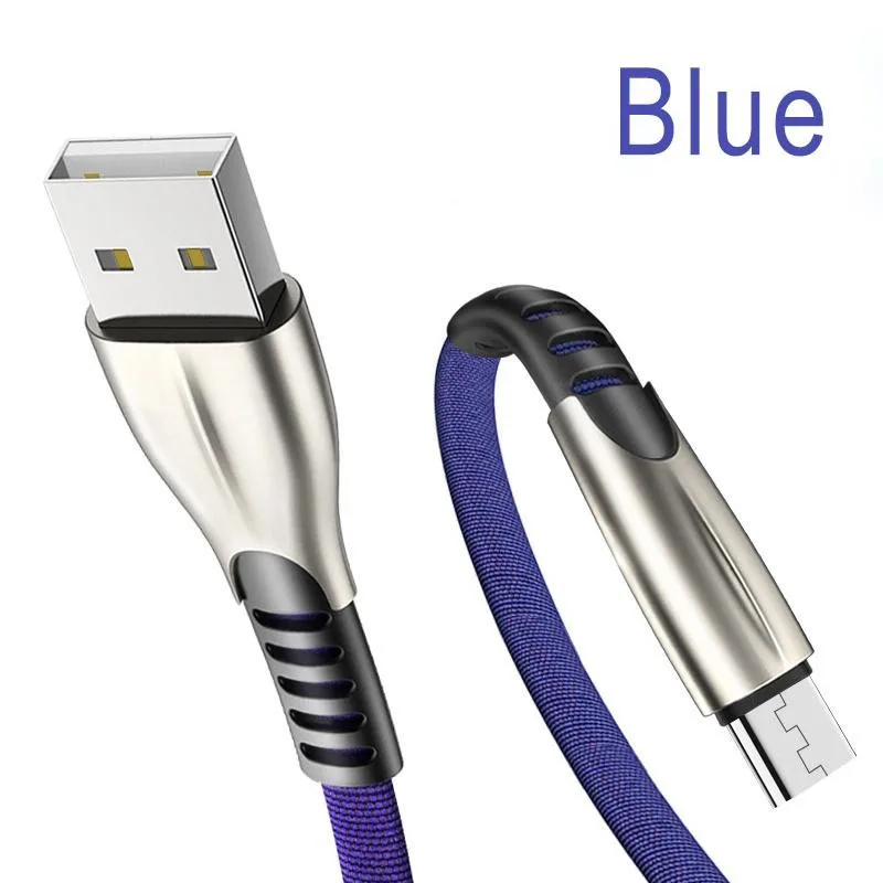 blue Кабель Usb type c 1 м, Кабель зарядного устройства для Android, Usb type c, Usb провод для huawei P20 P30 Lite LG G5 SE G6 G7 Q8 V20 V30 V30S type C 1 м - Цвет: blue