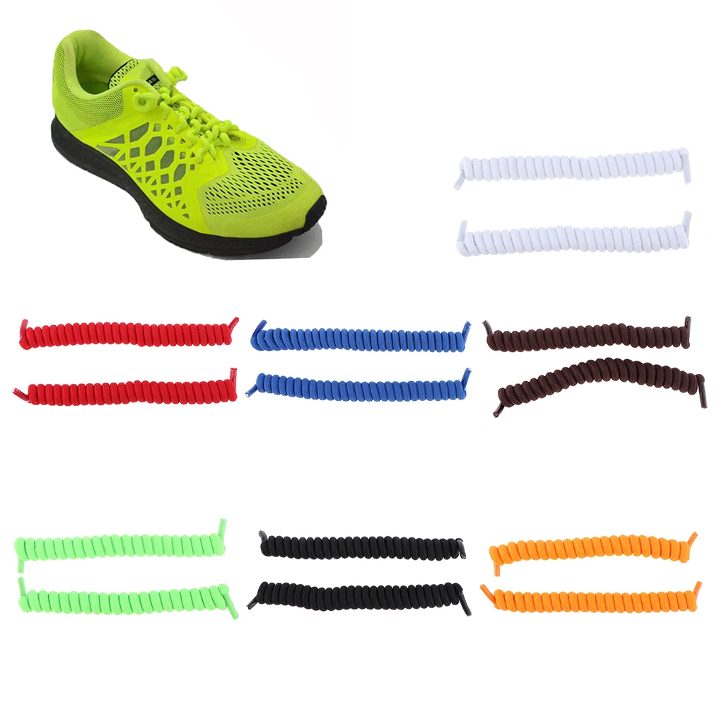 

4 Pairs of Polyester and Rubber Shoelaces, Suitable for Most Shoe Styles, Including Athletic, Casual, Outdoor & Walking Shoes