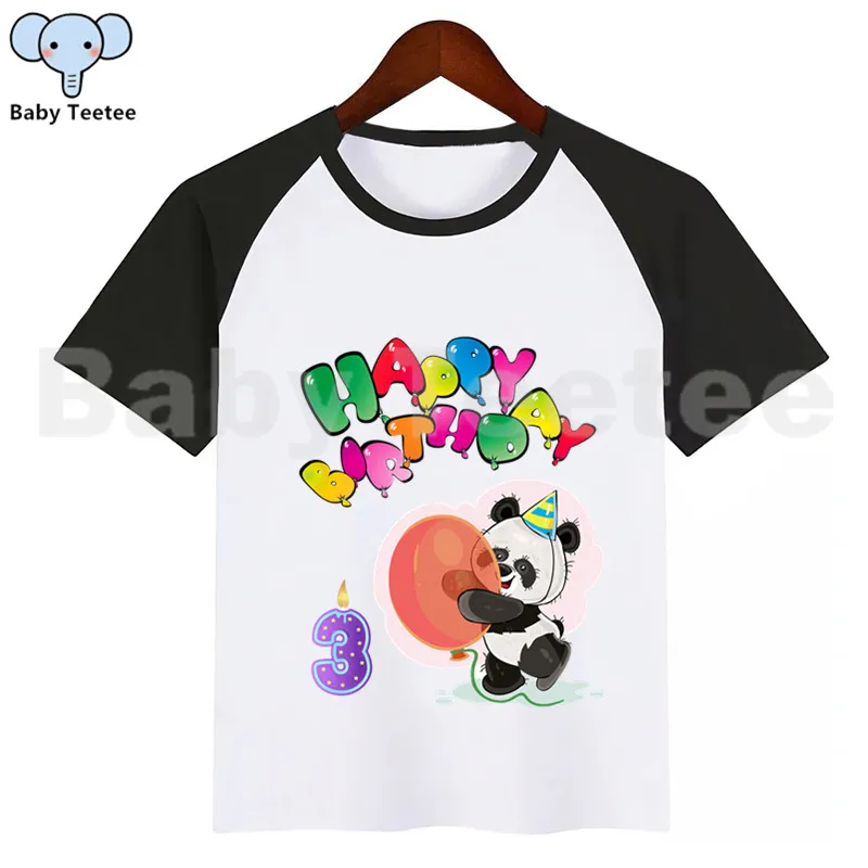 

Футболка с принтом панды для мальчиков и девочек