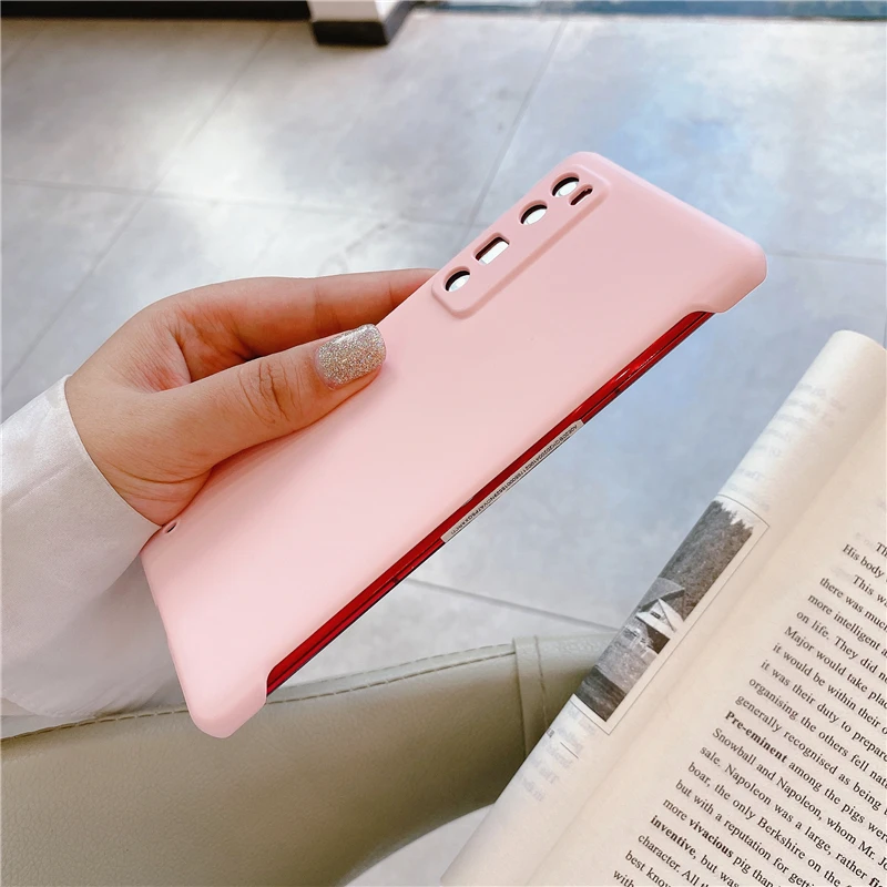 Mate 30 Nova 5T Y6 Y7 Y5 2019 тонкий жесткий однотонный матовый чехол из поликарбоната