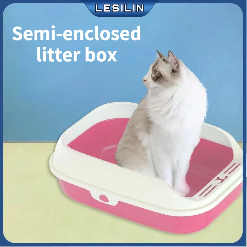 

Пластиковый контейнер для кошачьего туалета, антибрызговый поднос для кошек и собак, домашний поднос, принадлежности для чистки котят и соб...