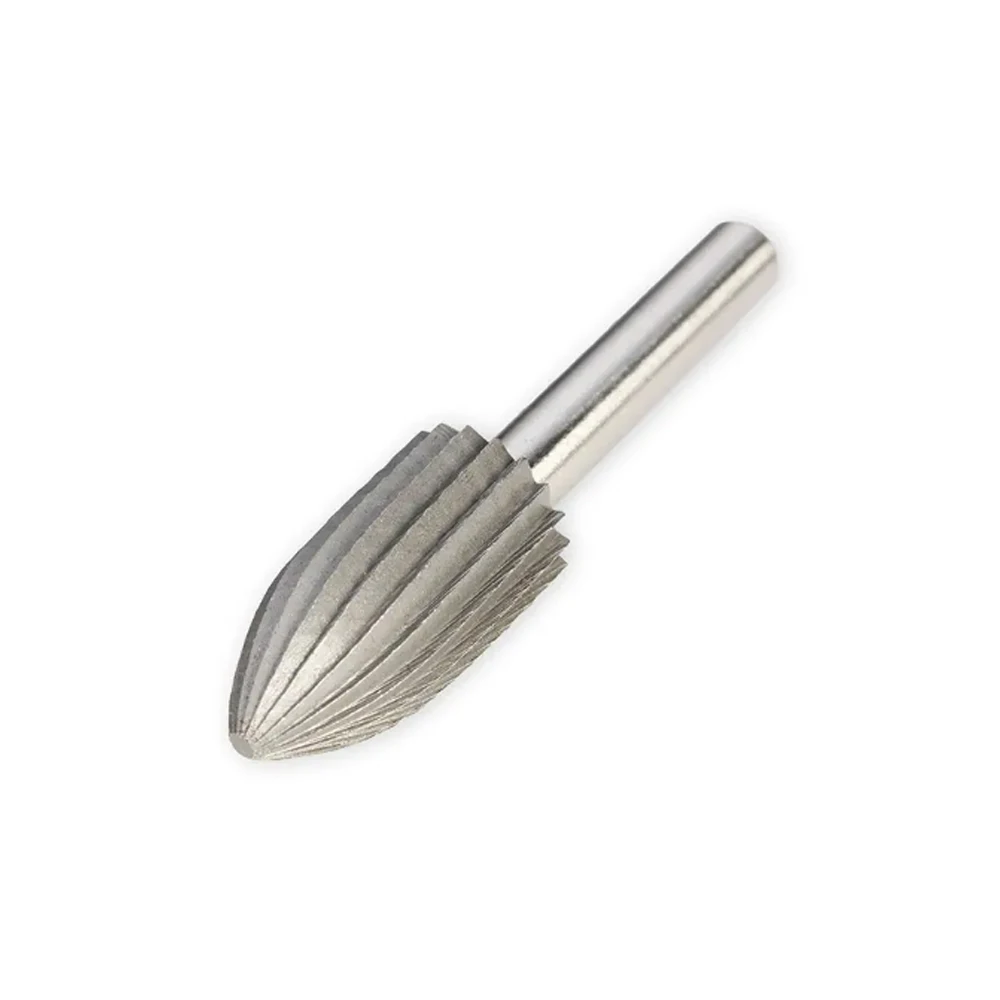 

6pcs 6mm Engraving Bit Milling Cutter Burr Rotary Burr Set HSS Rotary Files For Metal Plastic Wood Electric Grinding Cutter File