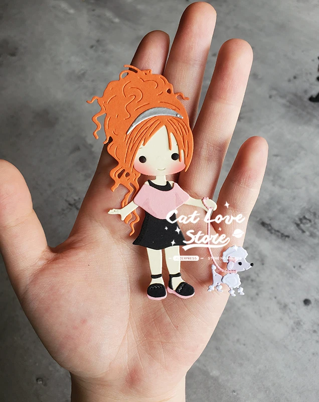 Металлическая вырубка для собак Catlove Walk форма скрапбукинга нож трафарет штампы