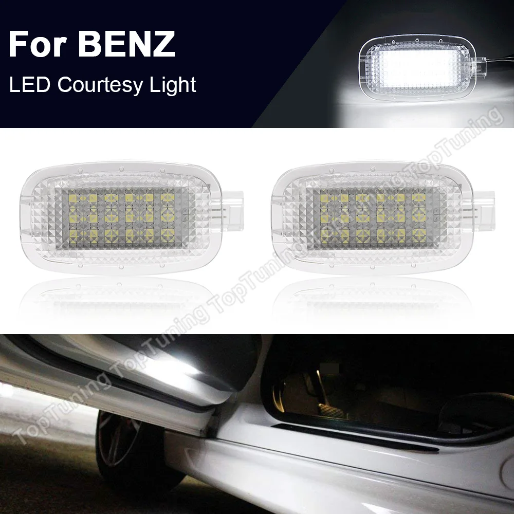 

For Benz A45 C197 W207 W212 W245 V251 VIANO W639 LED Courtesy Light Door Footwell Lamp Luggage Compartment Lamp 2X