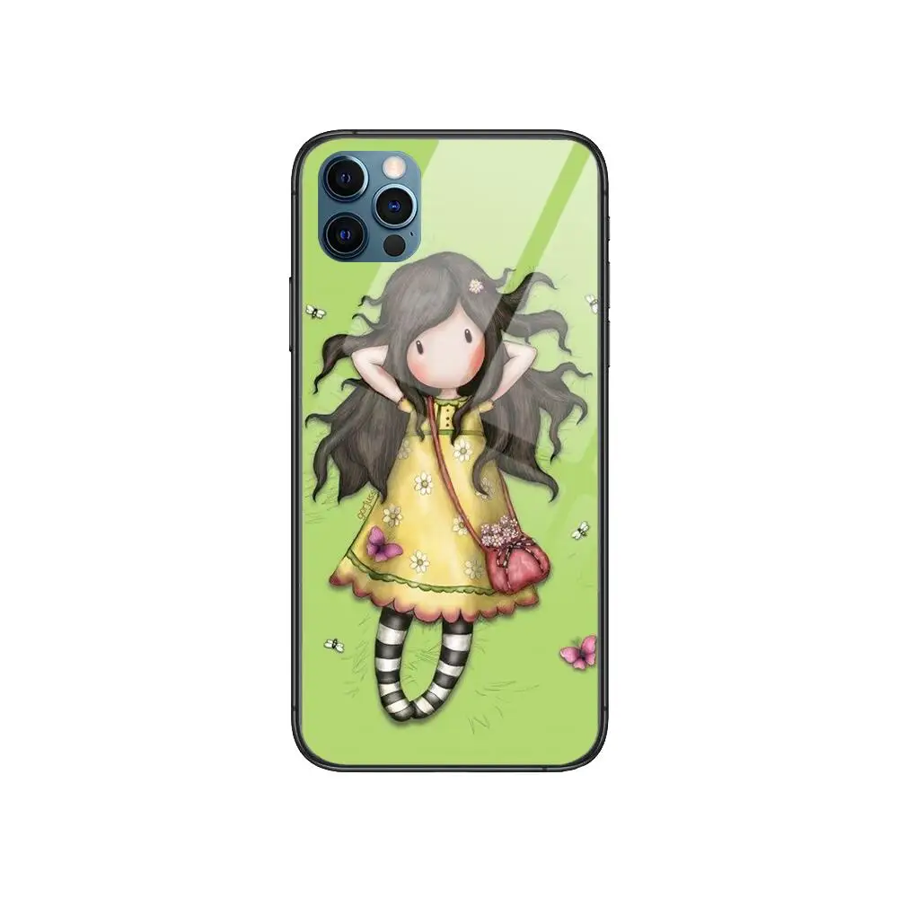 

Cute santoro gorjuss doll Anime Style Phone Case cover For iphone 12 pro max 11 8 7 6 s XR PLUS X XS SE 2020 mini black cell