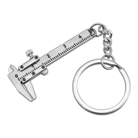 mini vernier caliper key ring car styling accessories keychain automobile turbo key chains keys chain keyring