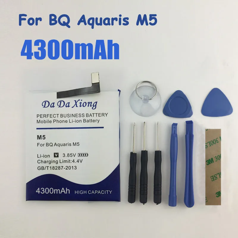 Высококачественный аккумулятор 4300 мАч 3120 M5 для BQ Aquaris быстрая доставка|battery for|m5