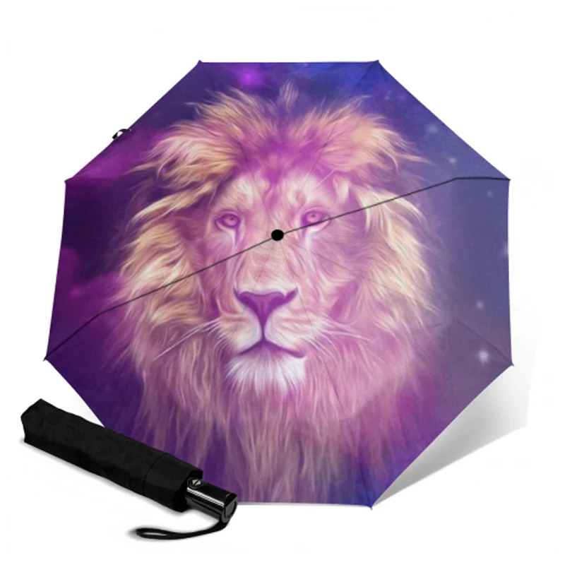 Роскошный двойной автоматический складной зонт Компактный Зонт с защитой от