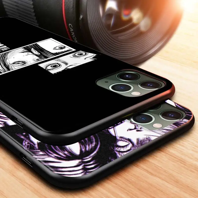 

Junji Ito Tomie For Apple iPhone 12 Pro Max Mini 11 Pro XS Max X XR 6S 6 7 8 Plus 5S SE2020 Black Phone Case