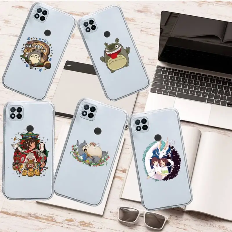 

anime My Neighbor Totoro Phone Case Transparent for Xiaomi redmi note 8 9 10 11 t lite pro ultra mix 4 k40