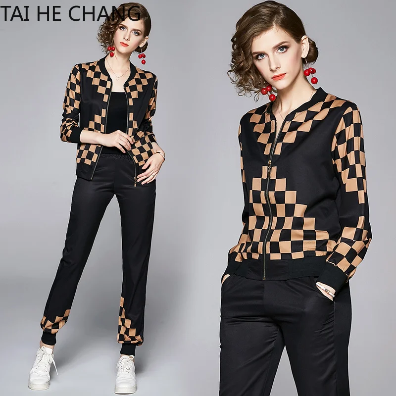 Женский офисный комплект из двух предметов элегантная винтавечерние модельная