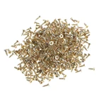 Маленькие золотые винты, латунный материал, плоский винт с потайной головкой Phillips, Самонарезающий винт для деревянных петель коробки, сделай сам