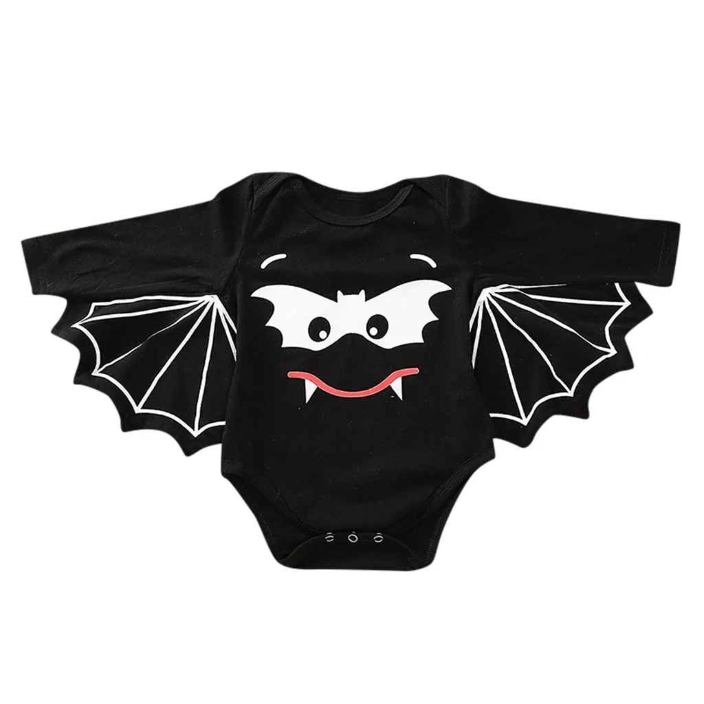 Cartoon Baby Bodysuit For Toddler Newborn Boys Girls Print Halloween Cosplay Costume baby body 2019 | Детская одежда и обувь