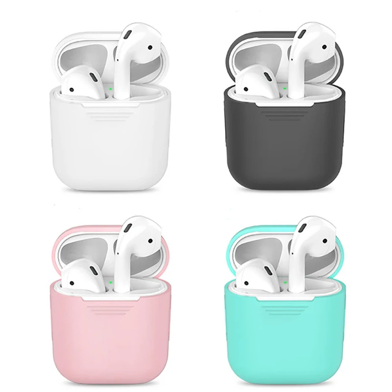 Мини Мягкий силиконовый чехол для Apple Airpods противоударный чехол для Apple гарнитура для Airpods чехол s ультра тонкий Air Pods защитный чехол