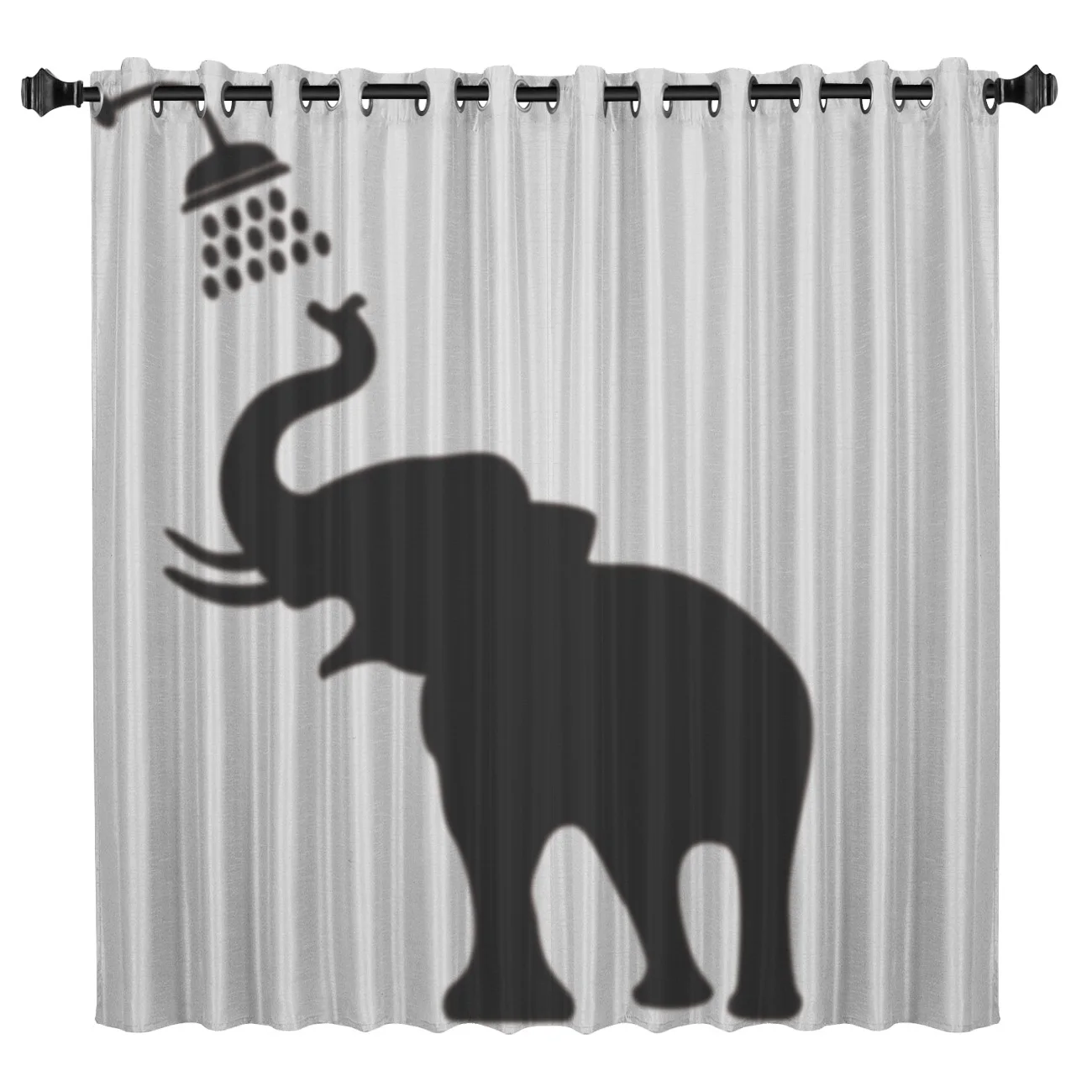 Африканская индийская занавеска со слоном света Затемненные занавески для