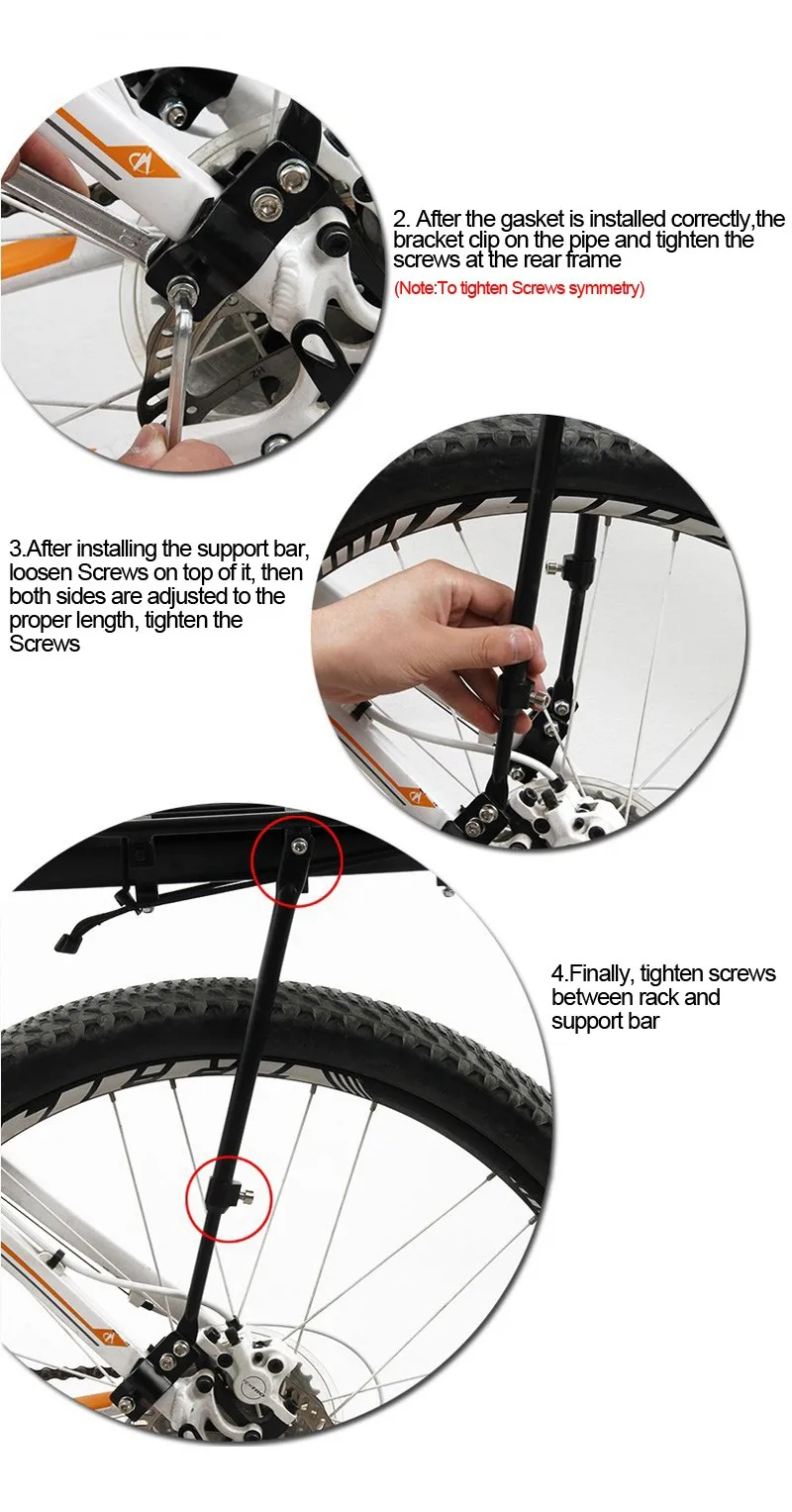 WEST BIKING стойка для велосипеда из алюминиевого сплава, 50 кг, багаж, задний багажник для велосипеда, MTB, задняя полка для велосипеда, велосипедные стойки
