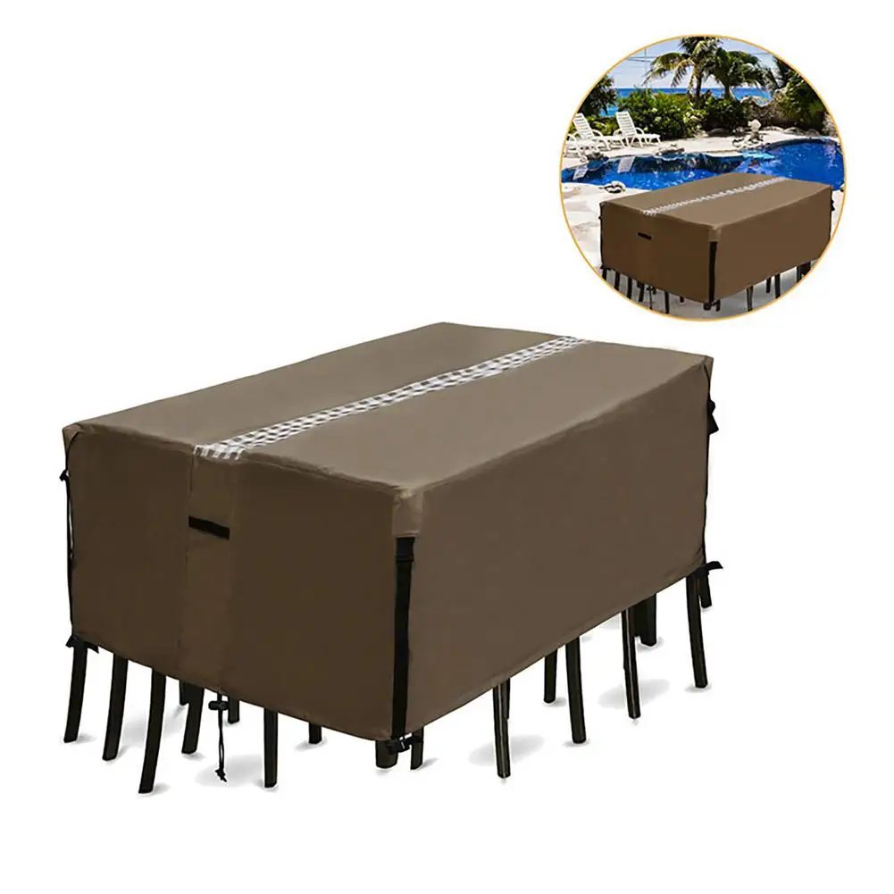 Waterproof Furniture Cover Outdoor Garden Covers Rattan Table Chair Dust Proof Patio Protective Case With Coated For Home Use | Дом и сад
