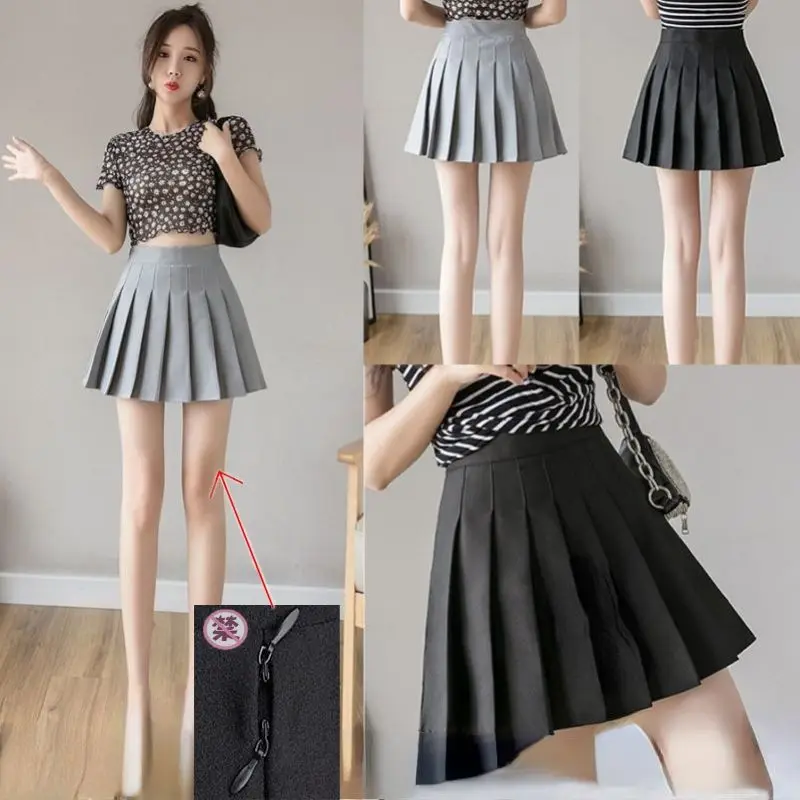 

Her Secret High Waist Pleated Skirt Invisible Zipper Crotch Pants for Women's Outdoor Dating Y2k Skirt Hippie Skirts Mini