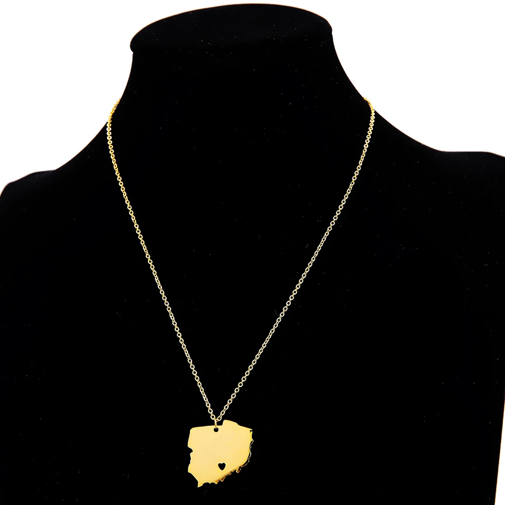 Ожерелье из нержавеющей стали Ethlyn подвески для женщин и мужчин повседневные