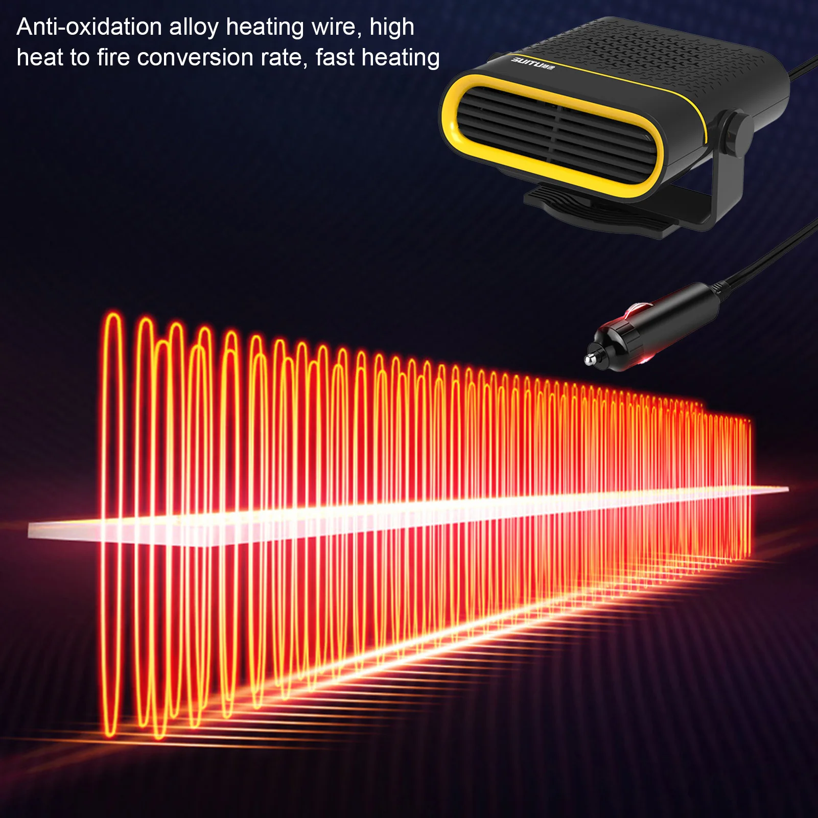 2 в 1 зимний автомобильный обогреватель летний вентилятор Универсальный 12 В 24