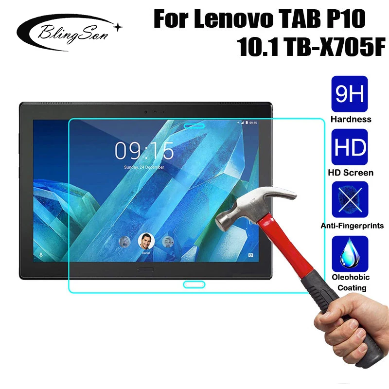 

Закаленное стекло 9H для Lenovo Tab P10, телефон с диагональю 10,1 дюйма, защита экрана планшета, передняя крышка, защитная пленка, стекло