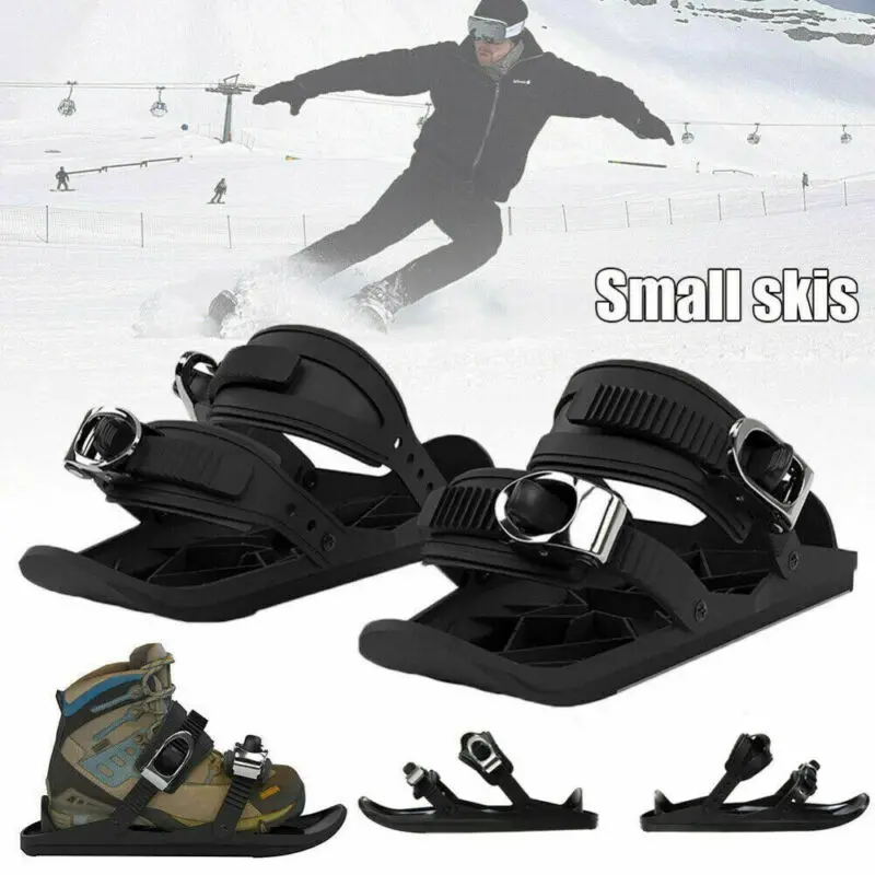 

2020 New Mini Ski Skates Snow Short Skiboards Snowblades Bindings Snowfeet Skiing Shoes