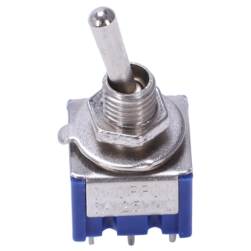 6 штук ВКЛ-ВЫКЛ-на 3-сторонний выход мини рычажный переключатель pin 6A 125VAC |
