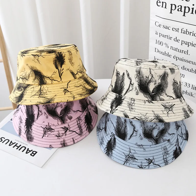 

Women's Hip-Hop Graffiti Fisherman Hat Foldable Travel Casual Cap New Summer Flat Sun Hat Unisex Fashion Panama Caps панама