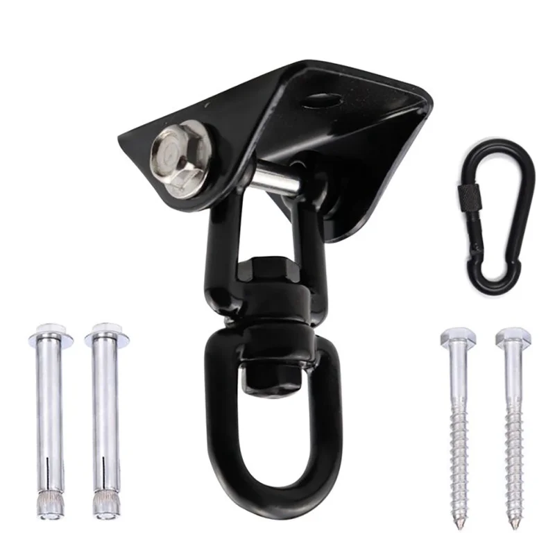

304 Stainless Steel Swing Hook Fixed Plate Hanging Chair Hammock Accessories 360 Rotating Fixed Hook New