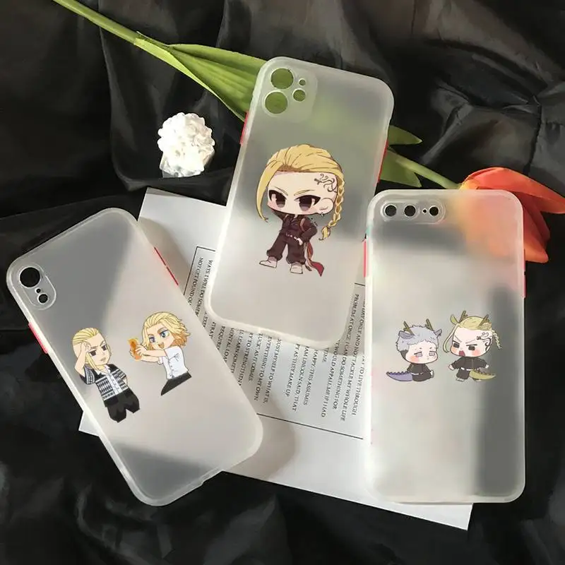 

Tokyo Revengers Cartoon cute Phone Case matte transparent For iphone 7 8 11 12 plus mini x xs xr pro max cover