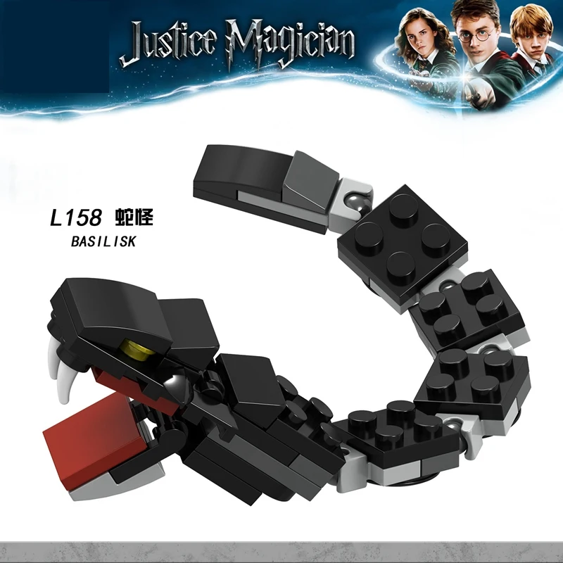 L158 серия Harry Basilisk строительные блоки для животных одиночная продажа совместима с